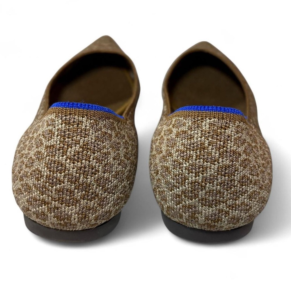 Rothy's The Point ballet flats in "Driftwood Spot" leopard print pattern - Picture 6 of 8